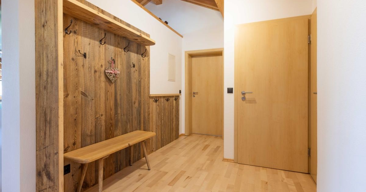 Garderobe der Ferienwohnung Panorama Blick in Lenggries