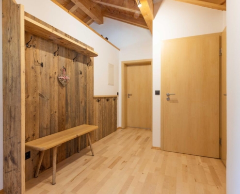 Garderobe der Ferienwohnung Panorama Blick in Lenggries