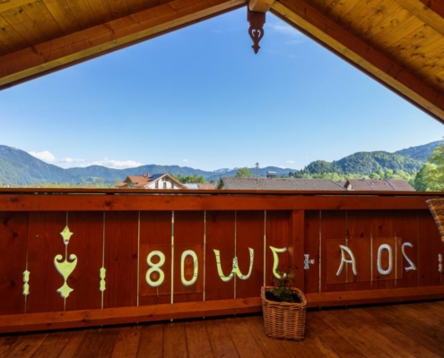Panoramablick von der Ferienwohnung Panorama Blick in Lenggries